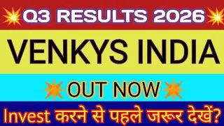 Venkys Q3 Results 2026 🔴 Venkys India Result 🔴 Venkys Latest News 🔴 Venkys Share News 🔴 Venkys Share