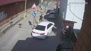 Повреждение шлагбаума ООО Фармсервис 08.06.2019
