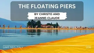 Flying over The Floating Piers (drone video)