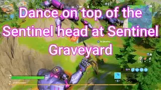 Dance on top of the different Sentinel head at the Sentinel Graveyard