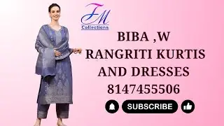 BIBA ,W,RANRGITI PARTYWEAR DRESSES & KURTIS 😱|BIBA AND W KURTIS|W CURRENT|8147455506#fmcollections