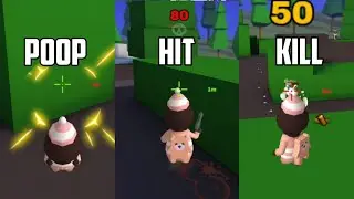 HOW TO USE POOPOO HERO (Gameplay) - Milkchoco Online Game FPS
