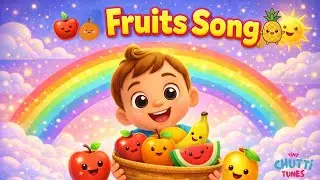 5 Fruits Song for Kids 🍎🍌🍉 | Apple Banana Watermelon Orange Mango | Tiny Chutti Tunes