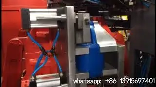 Toggle clamping  double station blow molding machine for 1 gallon HDPE bottle