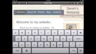Create a web page on the iPad with HTML Egg