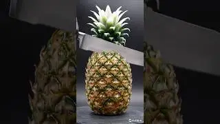 Crystal Pineapple Sliced in Ultra Slow Motion | Sculptural Glass Cut