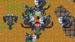TibiaMe King w1 test Storm Scourage 159 lvl weapon at Manticrabs
