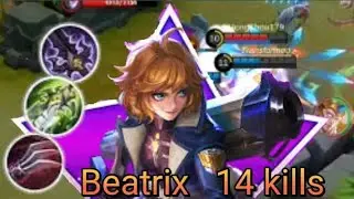 Beatrix Topglobal Building for ofland, 14 kills #mobilelegend #mlbb #beatrix