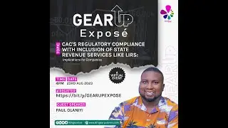 GearUp Expose - CAC Regulatory Compliance of State Revenue Services.