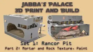 Set 1.2 &ndash; Mortar & Rock Texture, Paint Sand, and Paint Rocks for Jabba&rsquo;s Palace from Massassi