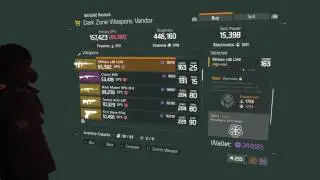 The Division Dark Zone Weapon Vendor Restock September 16,2016