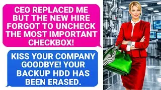 CEO REPLACED ME. New Hire Forgot to Uncheck the Checkbox & Now the Backup HDD Has Been ERASED! r/PR