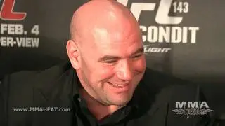 UFC 143: Dana White Thinks Condit Won, Unsure On Diaz's Retirement