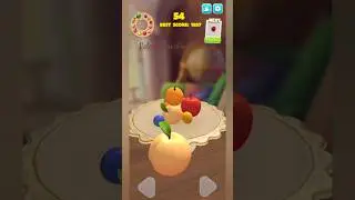 Fruit Stack Puzzle: Merge Game - removed endless fruit object stack merge puzzle Score 661 gameplay