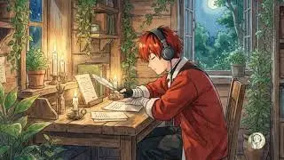 cozy candlelit study | relaxing lofi beats to focus by