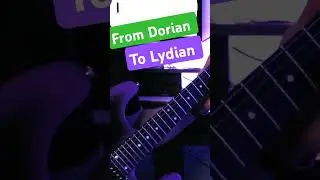 Modal improvisation from Dorian to Lydian #improvisation #guitar #guitarsolo
