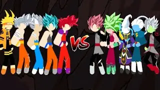 Stickman Warriors Story Mode Boss Fight | Black, Whis, Kefla | Playxtreme