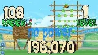 Angry Birds Friends Tournament Week 108 - Week 109 level 1 no power | June 09th 2014