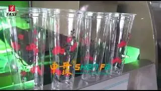 Two Colors Drink Cups Screen Printing Machine