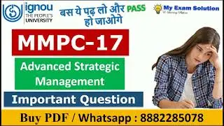 IGNOU MMPC 017 Most Important Questions with Answers | MMPC 017 Previous Year Question Paper