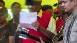 Lawrence de Tiracol singing in TIRACOL for SAVE TIRACOL SAVE GOA