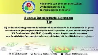 Bureau Intellectuele Eigendom tip van vrijdag 19 mei 2023