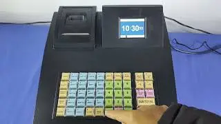 clerk setting & application of 686A 48keys keyboard cash register