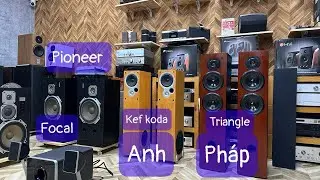 Loa Bãi Nhật, Anh Quốc, Giá Rẻ Pioneer F770, pioneer CS 655, A77, Kef Koda 90, Triangle ittho Xs