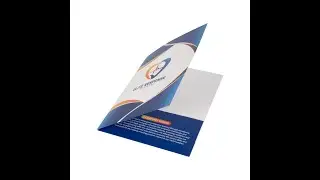 Custom Brand logo Paper Document File Business Card Pockets Education Hotel Hospital Folder