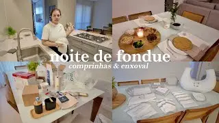 Comprinhas pra casa, noite de fondue fácil, rotina de casa e como esta ficando o enxoval do José