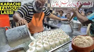 Refreshing Summer Street Drink Mawa Rabri Lassi. Nonstop 100+ Rabri Lassi Maker.