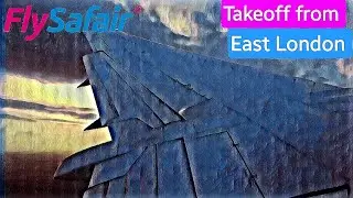Flysafair | Boeing 737-400 | Takeoff from East London | King Phalo Airport 🇿🇦