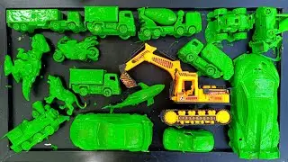 Membersihkan Mainan Truk Molen, Truk Pasir, Ambulance, Kereta Api, Excavator, Pesawat