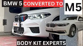 BMW 5 Series Converted to M5 | Car BODY KITS Experts | SBA Premium Motor Garage | Panchkula  Haryana