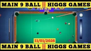 MAIN 9 BALL‼️HIGGS GAMES 11 Januari 2026 #8ball #LEKBARUS #hpass #ludo 