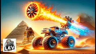 Лев играет в Mad Monster Truck Challenge