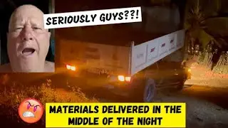 House Materials Delivered In The Middle Of The Night | Building House In The Philippines