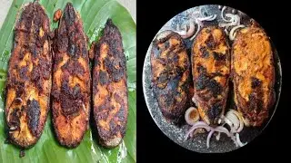 Biggest Tawa Masala Fish Fry Recipe | King Of Tawa Fish Fry | Non Veg Street Food Recipe..