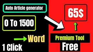 100% Best SEO Friendly Unique Article Generator Tool 2022। Don't Miss @GrowTech360