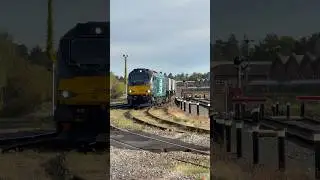 DRS Class 68. 68008 & 68002 Nuclear Flasks Train | #train #railway #shorts