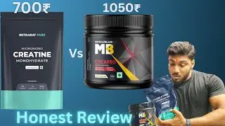 MuscleBlaze Creatine v/s NUTRABAY Creatine Monohydrate Review | Quick but Real Comparison |🔥🔥🔥|