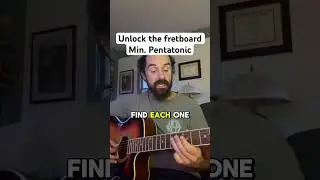 Unlock the Fretboard with This Minor Pentatonic Hack! 🎸 #GuitarTips