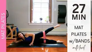 LOWER BODY MAT PILATES WORKOUT | 40 Min | Multi-Level | Prop: Resistance Band