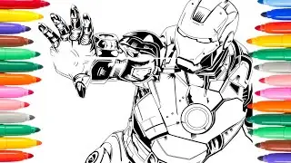 Iron Man Marvel Coloring Page / Avengers Coloring.