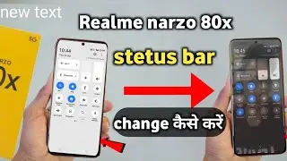 Realme narzo 80x 5g stetus bar change setting|| Realme narzo 80x 5g notification control centre