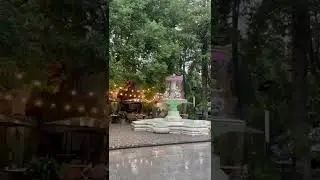 Уличное кафе под дождем в прекрасном городе #street food#nature #недвижимостьвгрузии #travel