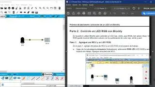 2 1 2 3 Packet Tracer   Blinking an LED Using Blockly