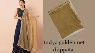 Indya golden net full length duppata #shorts #shortvideo #faballey #indya #dupattahaul 550/-