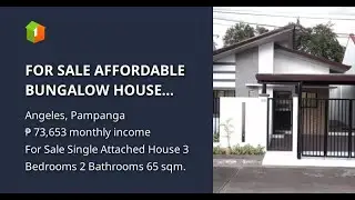 FOR SALE AFFORDABLE BUNGALOW HOUSE AND LOT NEAR MARQUEE MALL, IDEAL FOR INVESTMENT