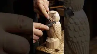 The most satisfying wood carving transformation.